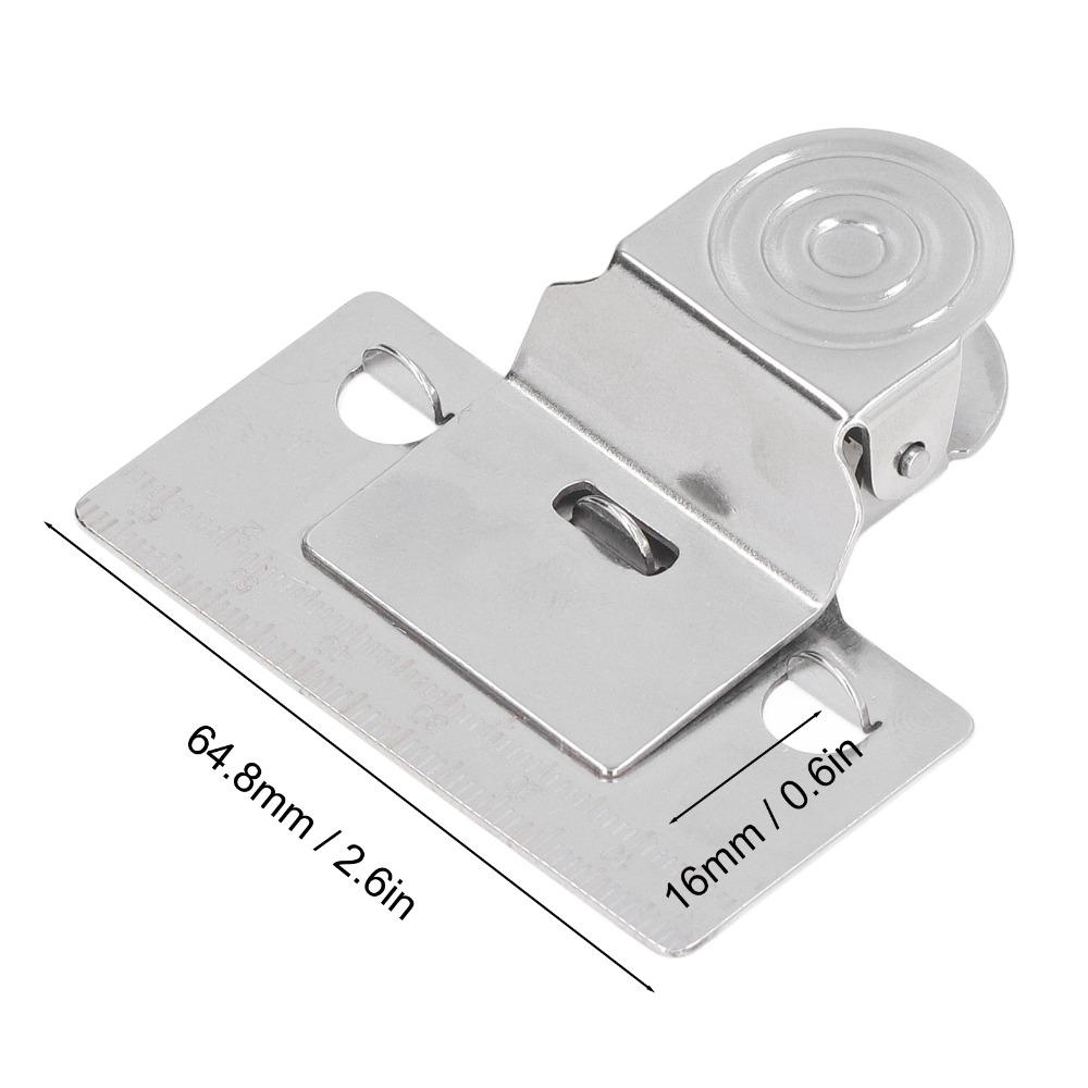 Stainless Steel Construction Measuring Tape Clip Tool Compact Design Universal Compatibility Precision Measuring Tool