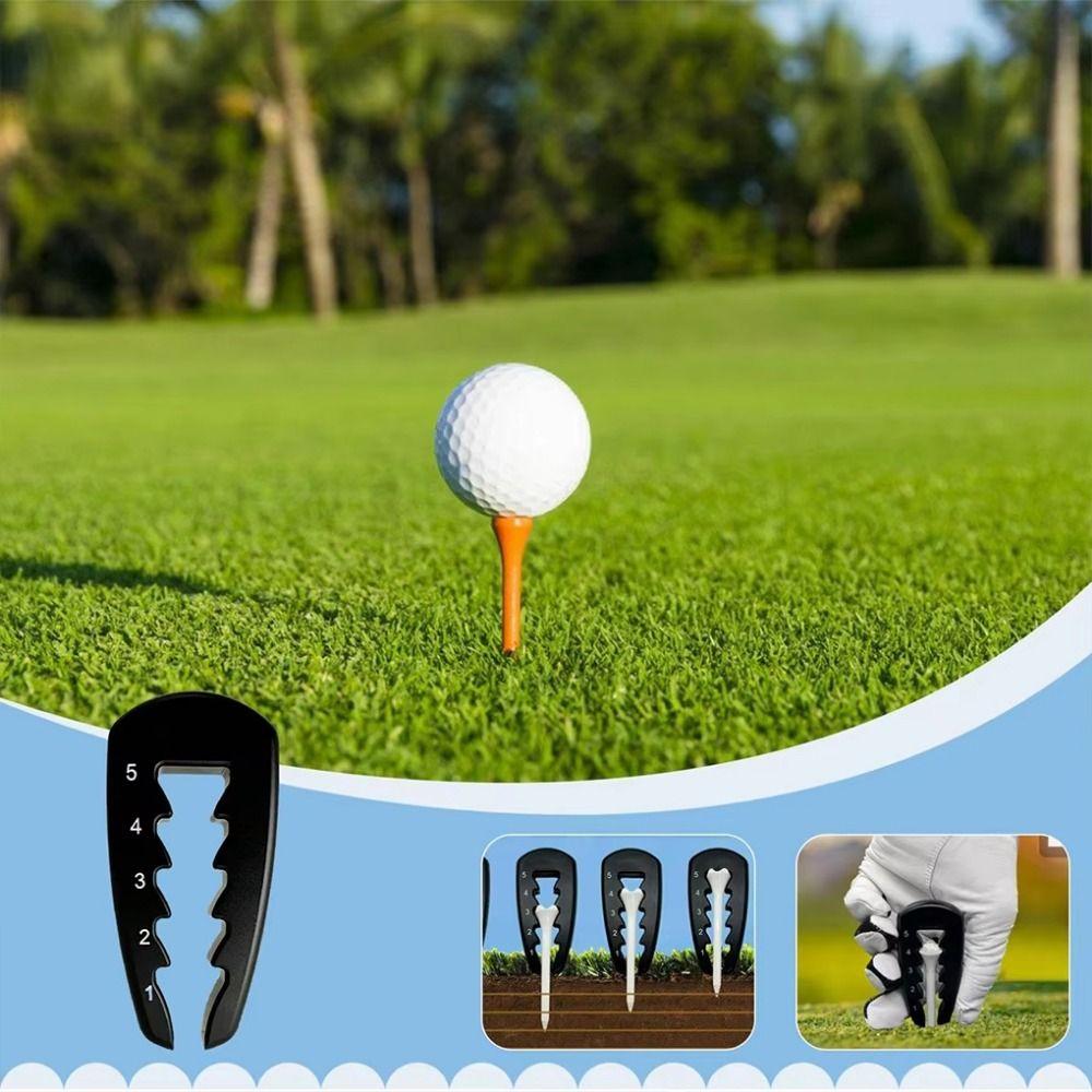 Adjustable Golf Tee Height Tool Puller Golf Training Aid Golf Tee Depth Setter  Golf Practice Tools