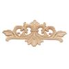 Floral Wall Door Decoration Furniture Parts Woodcarving Decorative wooden Figurines Crafts Corner Appliques Frame Wood Carved