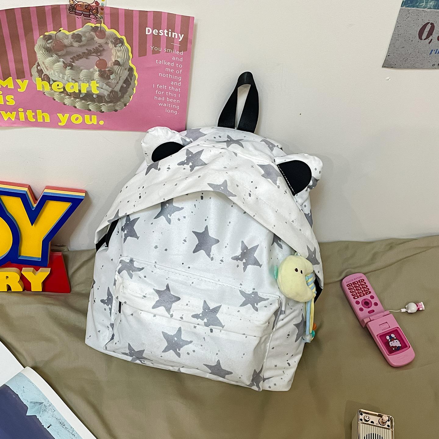 Школьная сумка для студентки девочки японская милая девочка-звездочка рюкзак легкий для ученика средней школы дорожный маленький рюкзак модный single bag