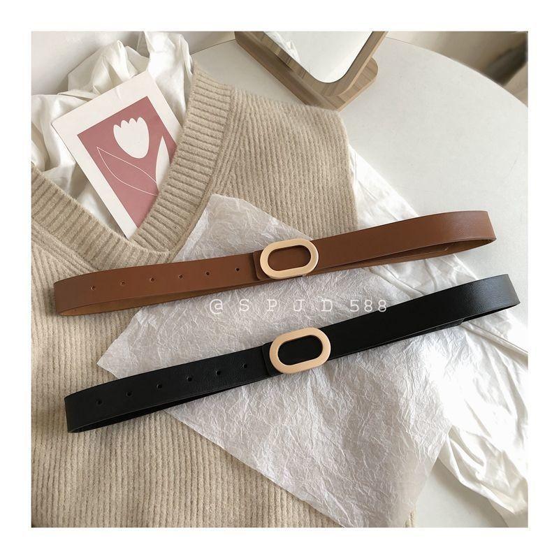 Timeless Black Pu Womens Belt With Smooth Buckle For Effortless Appeal Fashion