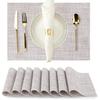 Heat Resistant Placemats Reusable Wear-Resistant Stain-Proof Table Non-Slip Heat-Insulating Mats Protectors for Dining