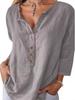 European & American Women's Retro Cotton Lapel Shirt with Sophisticated Button Design