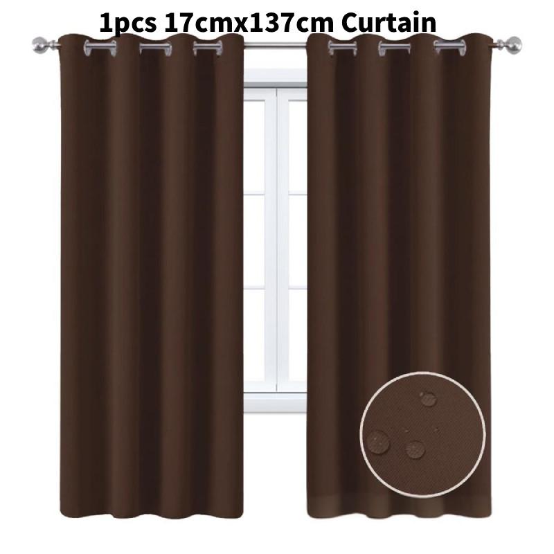 Waterproof Solid Color Sunproof Curtain For Sunroom And Commercial Applications