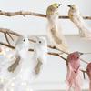 1 Pair Glitter Christmas Birds Ornament Realistic Christmas Tree Decoration  Home Xmas Decor
