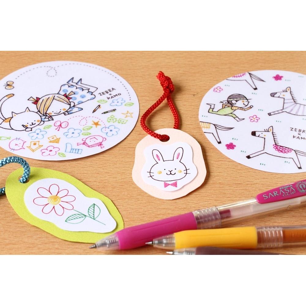 Zebra Sarasa Clip Gel Pens 0.5mm Black, 10-Pack - Smooth Writing Gel Ink Ballpen