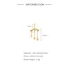 CANNER 1PC 925 Silver Eight-pointed Star CZ Piercing Earring For Women Tassel Chain Stud Earring Party Fine Jewelry