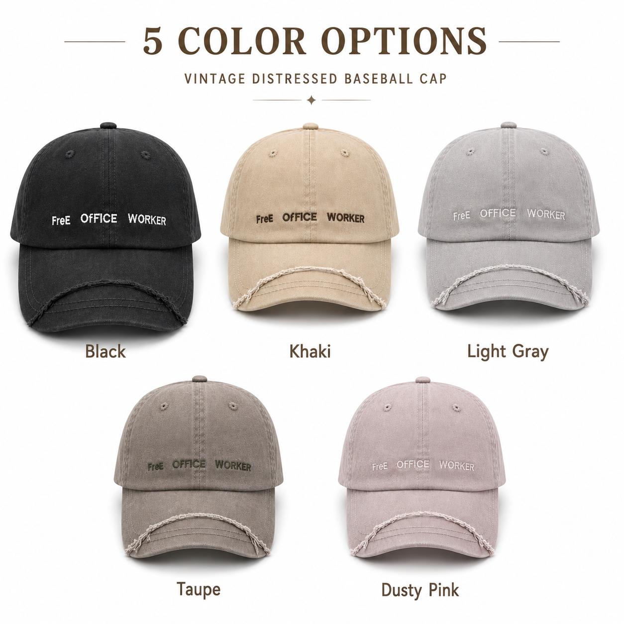 Vintage Distressed Baseball Cap 100% Cotton Twill Washed Unisex Dad Hat Custom Embroidery Casual Sports Cap One Size чёрный