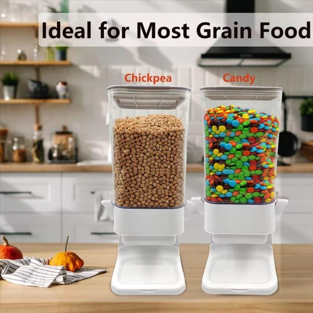 Plastic Candy Powder Storage Tank Trap-door Design Candy Box  for Keeps Cereal