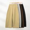 Womens High-Waisted Wide-Leg Cropped Tailored Trousers 2026 Loose Slimming Fit Streetwear Style