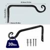 Wrought Iron Plant Support Hanger Multi-purpose Hanging Plant Brackets  Balcony