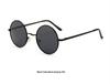 Retro European & American Round Polarized Sunglasses with Colorful Reflective Lenses for Men & Women - Model 8030