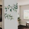 Fresh Green Leaf Branch Wall Sticker for Bedroom Living Room Entrance Home Wall Decoration Self-Adhesive Decor