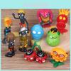 Decorate Your Easter With Plants Vs Zombies Series Egypt Private Wild West Pvc Toy Action Figures Set New