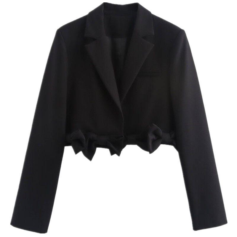 Fashion Wind 2024 Autumn New Arrival Female Stylish Bows Long Sleeves Short Casual Suit Jacket 2010792