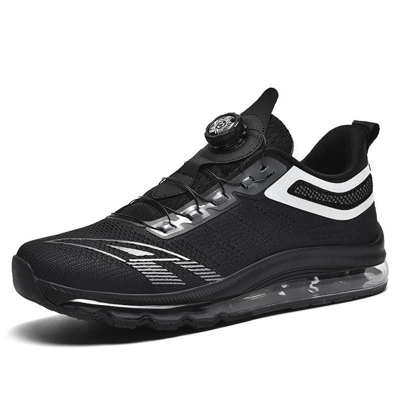Extra large size full palm air cushion running shoes men s rotating buckle men s sports shoes high quality running shoes 39