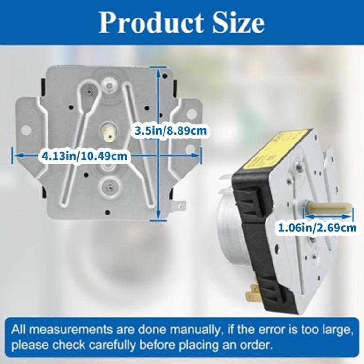 Wear Resistant Dryer Timer Energy Saving Design Simple Setup Plastic and Metal Texture for Efficient Home Appliance Use