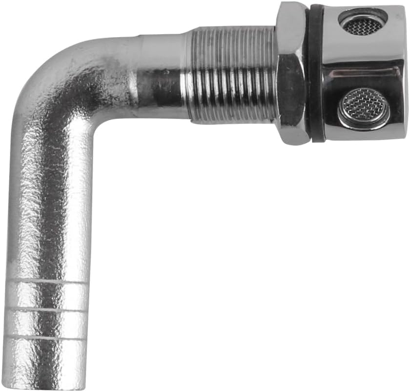 

90° Marine Fuel Tank Vent Valve – 316 Stainless Steel Gas Vent With Gasket – 5/8 Hose, 65x54mm – For Yachts, Boats – No Drilling