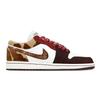 Jordan Air Jordan 1 Instant Wealth, Heart Box Abrasion Resistant Low top Vintage Basketball Shoes Men's Tan IQ5321-121(Team529--)