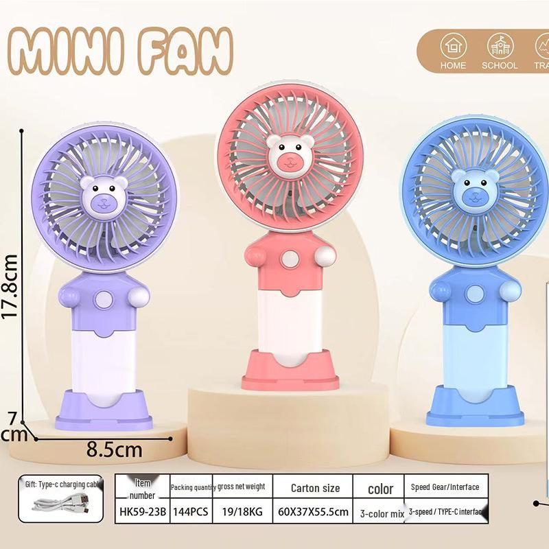 USB Mini Fan & Phone Holder: Portable Student & Children's Desktop and Handheld Fan