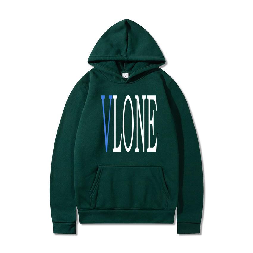 Vlone Blue Big V Venom Snake Hoodie: Unisex Loose Fit Sweatshirt
