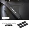CKTJ8 Car Seat Belt Leather Safety Shoulder Cover Protection Pad For KIA Ceed Sportage Rio K5 K2 Cerato Proceed Venga Sedona