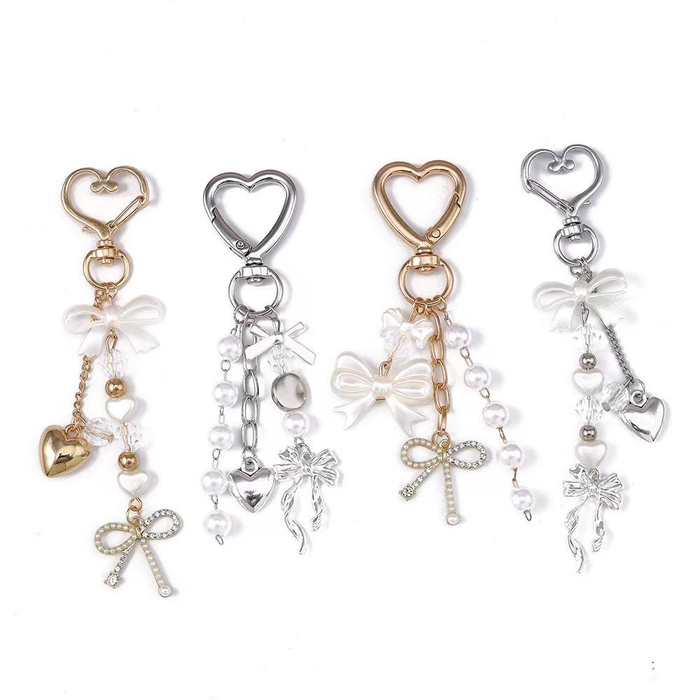 Brelok Serce z Muszli Perłowej Breloczek z Błyszczącym Sercem Wisiorek Biżuteria Dla Dziewczyny Kobiet Dekoracja Torby Prezentowej