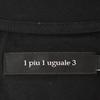 1piu1uguale3 MRT289 Black BACK LEAF V-NECK TEE V-neck T-shirt Tops 4 blackUsed