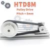 HTD 8M Timing Belt Length 936mm To 1264mm HTD8M Rubber Belt Width 15mm 20mm 25mm 30mm 40mm 50mm HTD8M Closed Loop Belt 8M Belt