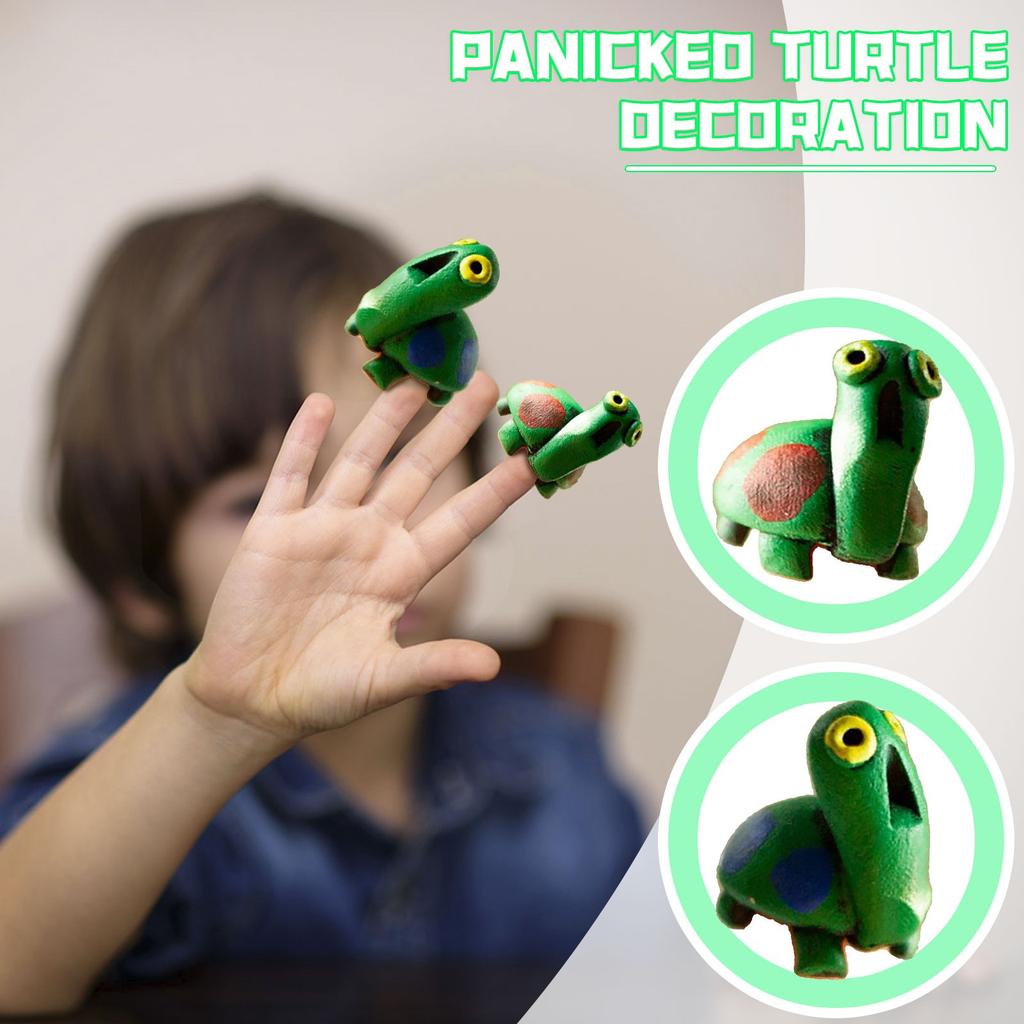Scared Turtle Decoration Creative Desktop Decoration Ornament Home Decor Craft