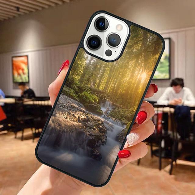 Beautiful Nature Forest Tree Phone Case For iPhone 17 Air 13 12 14 15 16  Cover For Apple Pro Max Plus Shell