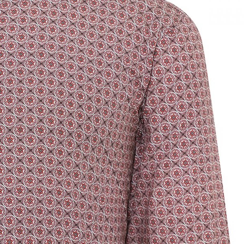 Renoma Oriental Print Classic Shirt Rnssg1040 Rd