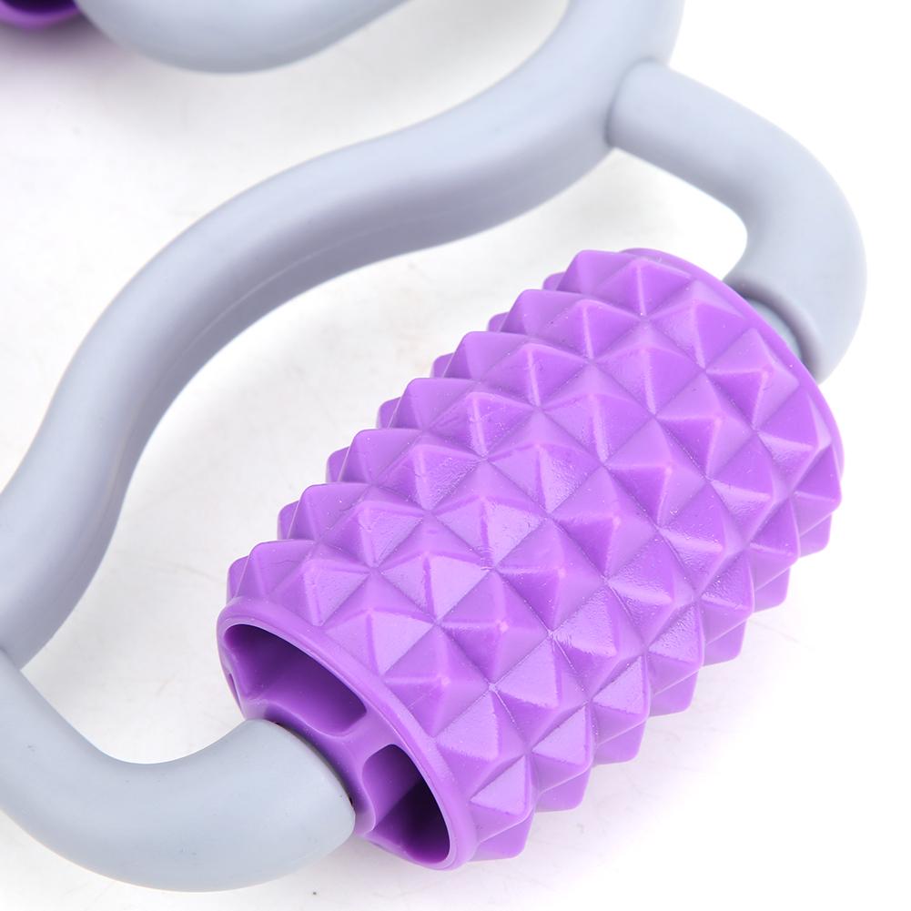 Clamp Leg Massager Handheld 360 Degree All Surrounded Massage Relax Calf Muscle Yoga Fitness Equipmentpurple