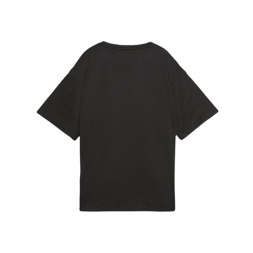 Puma Training Relaxed Moisture-Wicking Sports Short Sleeve T-Shirt Women Tops Black 689514-01