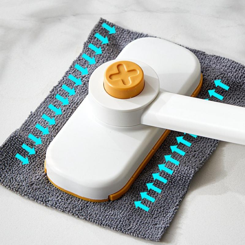 1PC Rotatable Clip-on Plastic Mop, Bathroom Wall Cleaning Brush, Hands-Free Automatic Floor Cleaner, Glass Cleaner, Holiday Gift