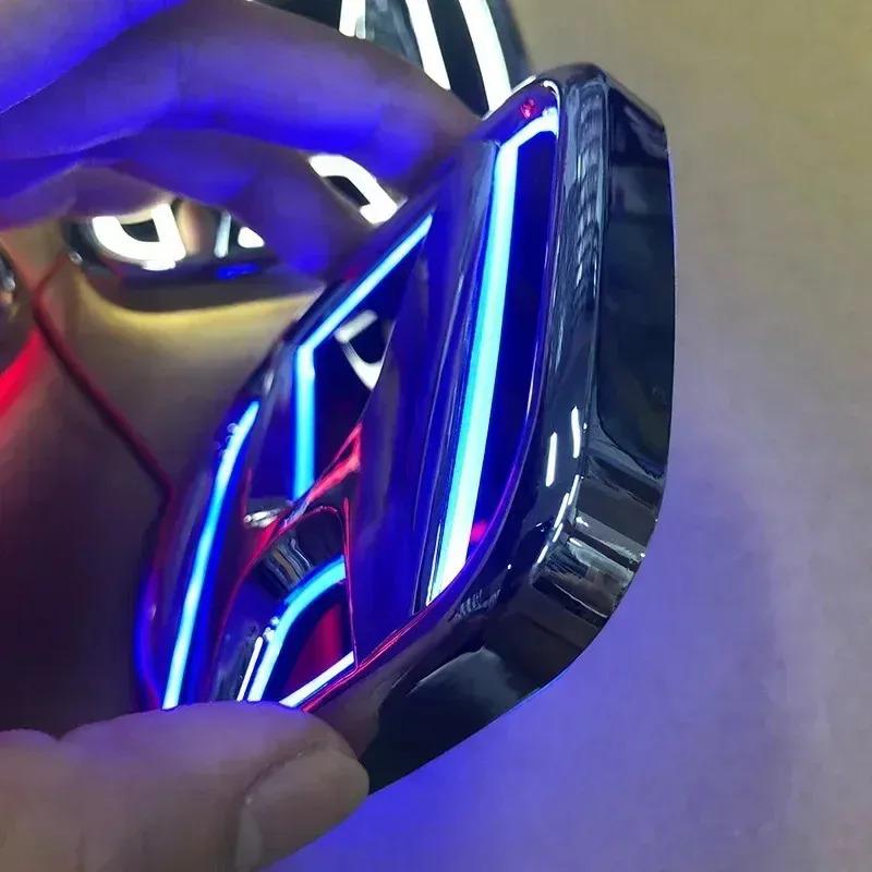 5D Car Rear LED Emblem Light Badge Sticker for Honda Logo Fit Civic Accord Odyssey Pilot CRV XRV City Auto Decals Accessories ajk256