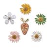 Drip Oil Small Daisy Brooch - Women's Anti-Exposure Corsage Pin Buckle, High-End Clothing Accessory.