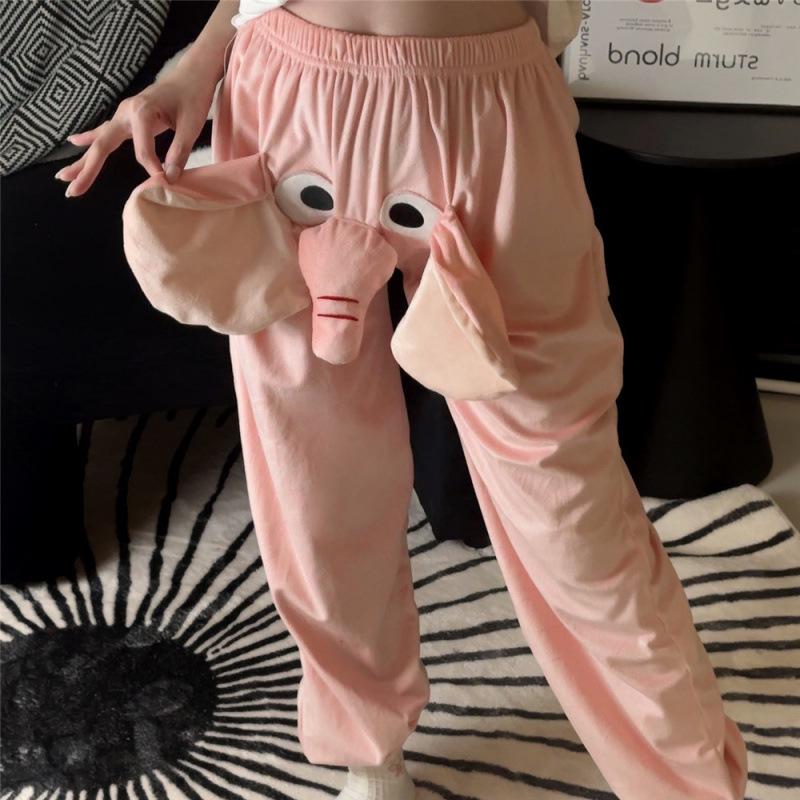 Frühlings- & Herbst-Süßer Elefant 3D Lockere Hose - Unisex Lässige Nachtwäsche