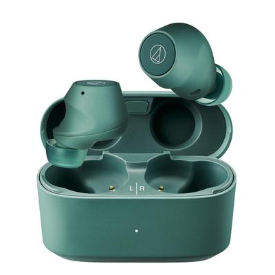 Audio-Technica ATH-CKS30TW+(E) Earphones Bluetooth Noise Canceling Heavy Bass Approx. 20 IP55 Waterproof GR Evergreen