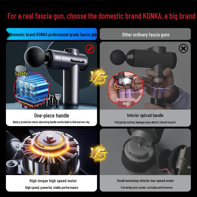 KONKA Fascia Gun Massager CN plug (adapter included)