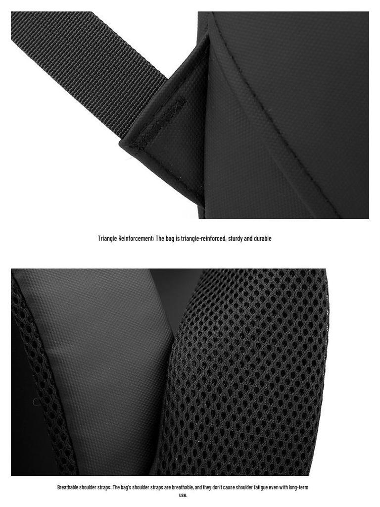 Men's Large Capacity Multifunctional Oxford Cloth Laptop Backpack for Business Travel