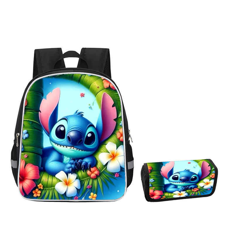 Stitch Combination Set Peripheral Backpack Men'S And Women'S Pencil Bag