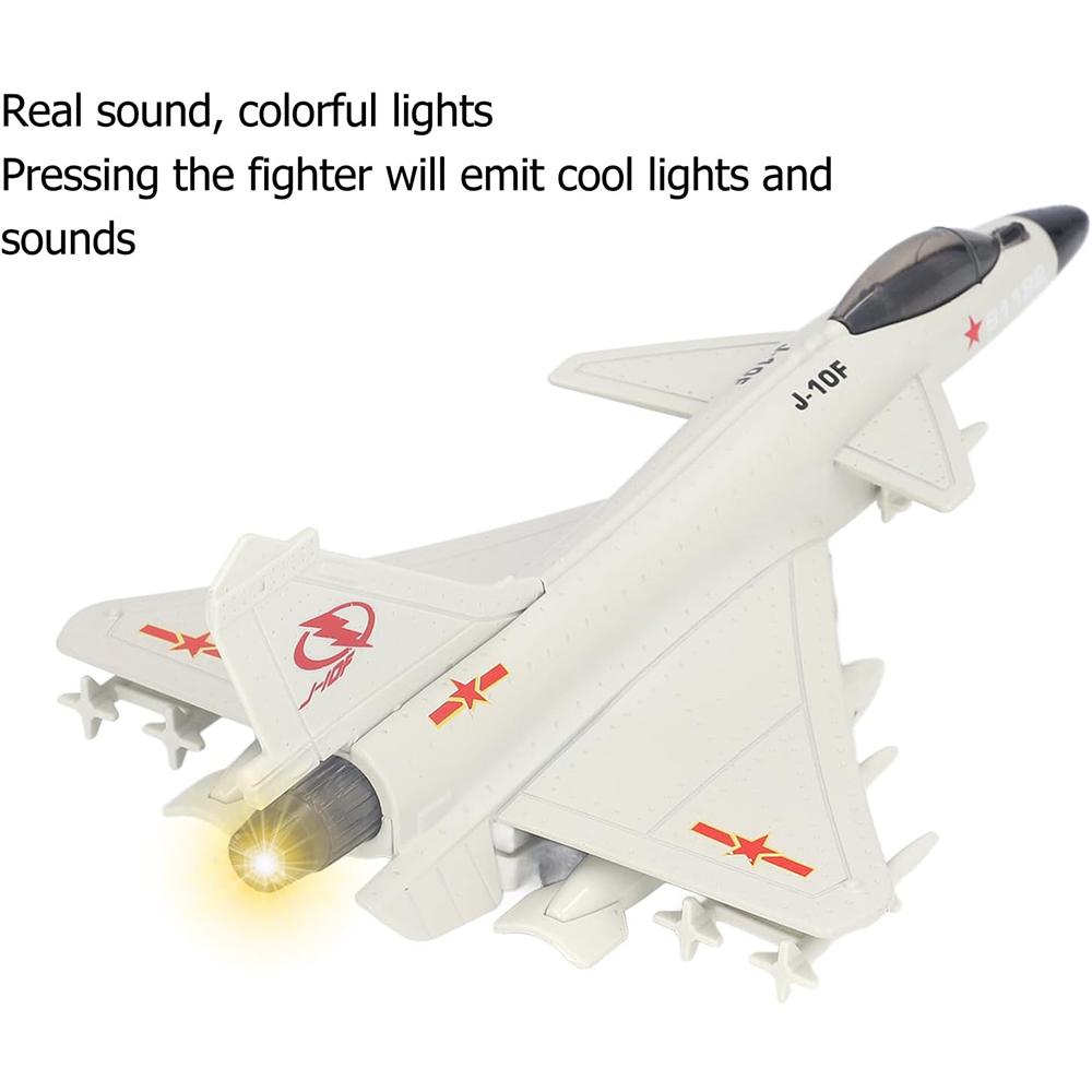 1/50 Scale J10 Fighter Model,  Alloy Fighter Lifelike Structures with Showing Stand for Household for Bedroom