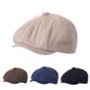 Spring and Autumn New Parent-child Children's Beret Adult Cap Honeycomb Octagonal Newsboy Hat Men's and Women's Solid Color Painter Hat