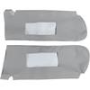 Car Sun Visor Cover Pair Fit for Chevy Tahoe Suburban Yukon 1995-1999, Microfiber Leather, Gray