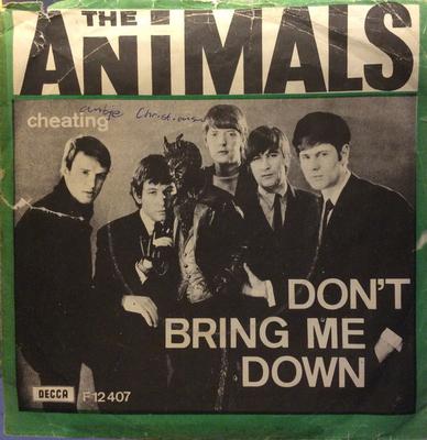 7inch Record ANIMALS - Don't Bring Me Down F12407 Decca 1966 Denmark Rock Used