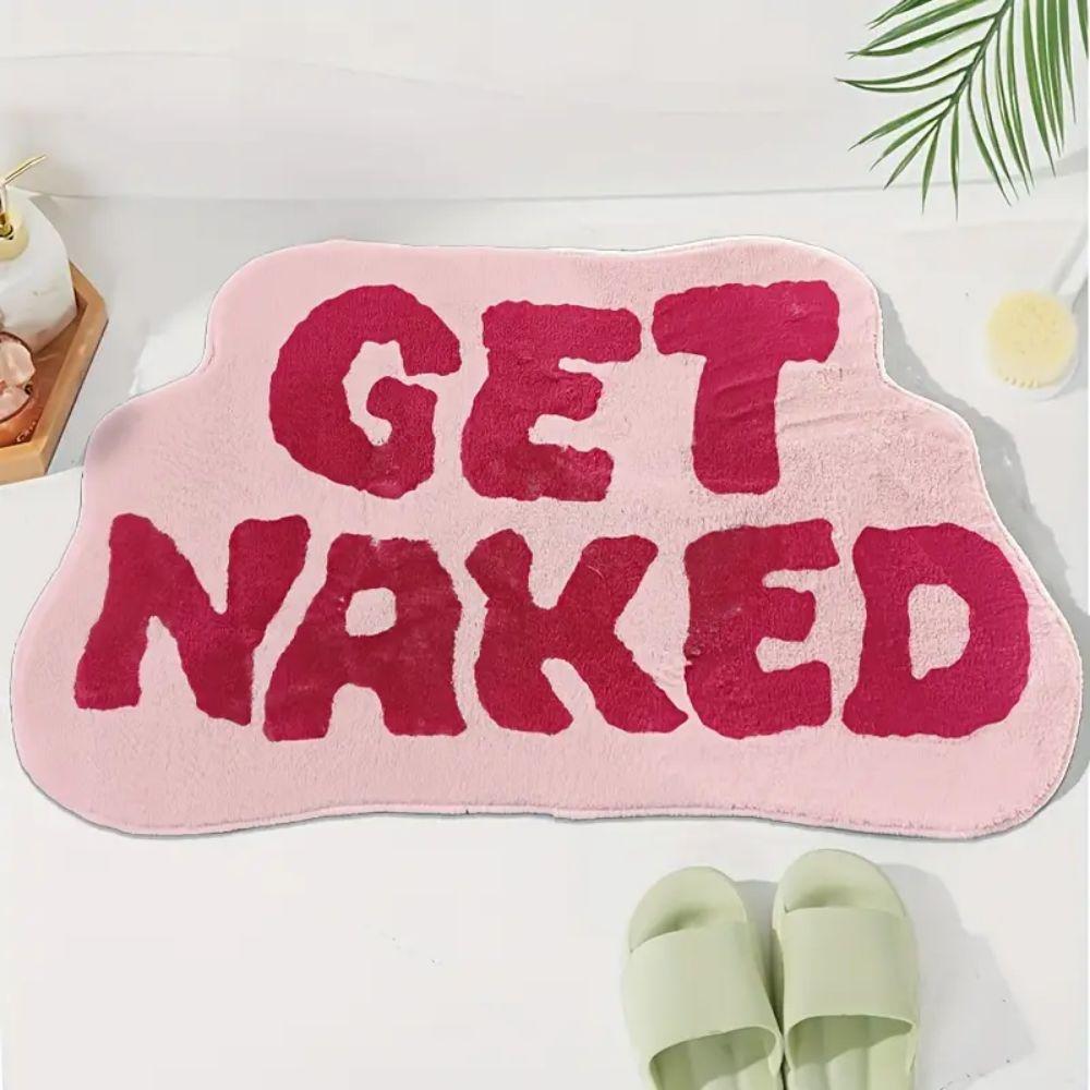 Alphabet Shaped Faux Sheep Velvet Carpet Soft Non-Slip Bathroom Floor Mats Bedroom Kitchen Rugs Home Decoration