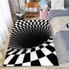 3D Vortex Illusion Area Carpet Rug for Living Room Decor Bedroom  Abstract Geometric Optical Vertigo Carpet Non-slip Floor Mat
