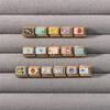 Vintage Tarot Card Heart Moon Star Sun Golden Charm Links Fit 9MM Stainless Steel Bracelet Women Men Jewelry Making DIY Beads
