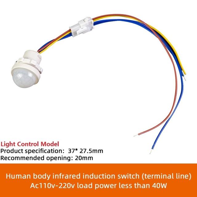 

AC110-240V DC 12V-24V Светодиодный PIR Без Регулируемой Задержки Инфракрасный Детектор Движения Человеческого Тела ИК Инфракрасный Датчик Движения Выключатель Света Для Дома